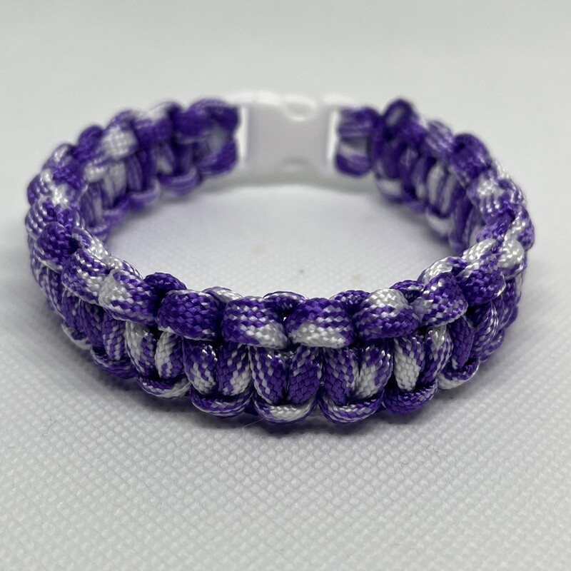 Purple/White Paracord Bracelet