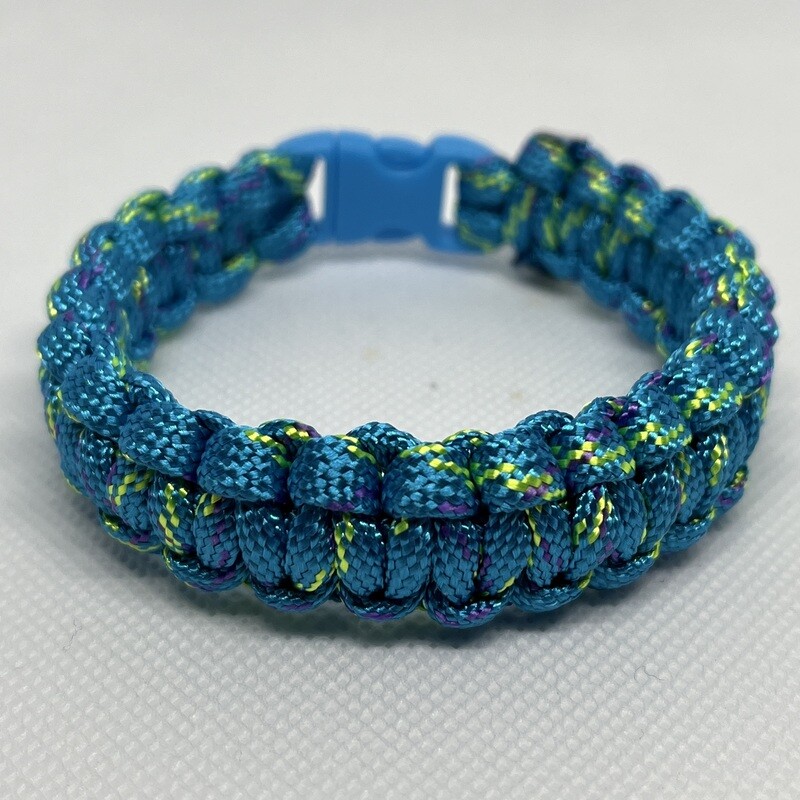Turquoise/Green/Purple Paracord Bracelet