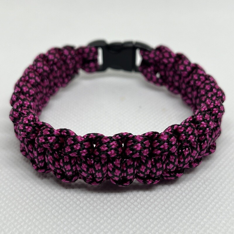 Pink/Black Paracord Bracelet