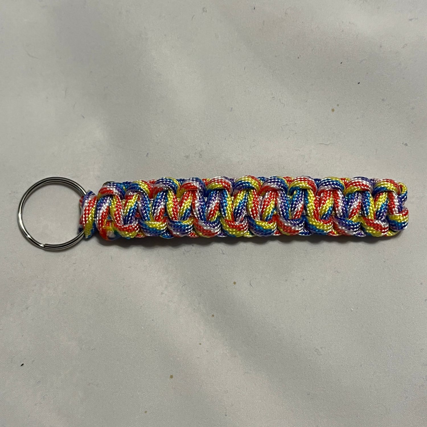 Rainbow Paracord Key Fob