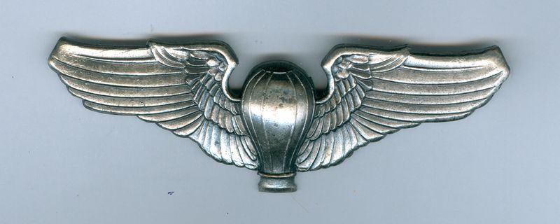 Army Air Corp Basic Balloon Pilot Wing