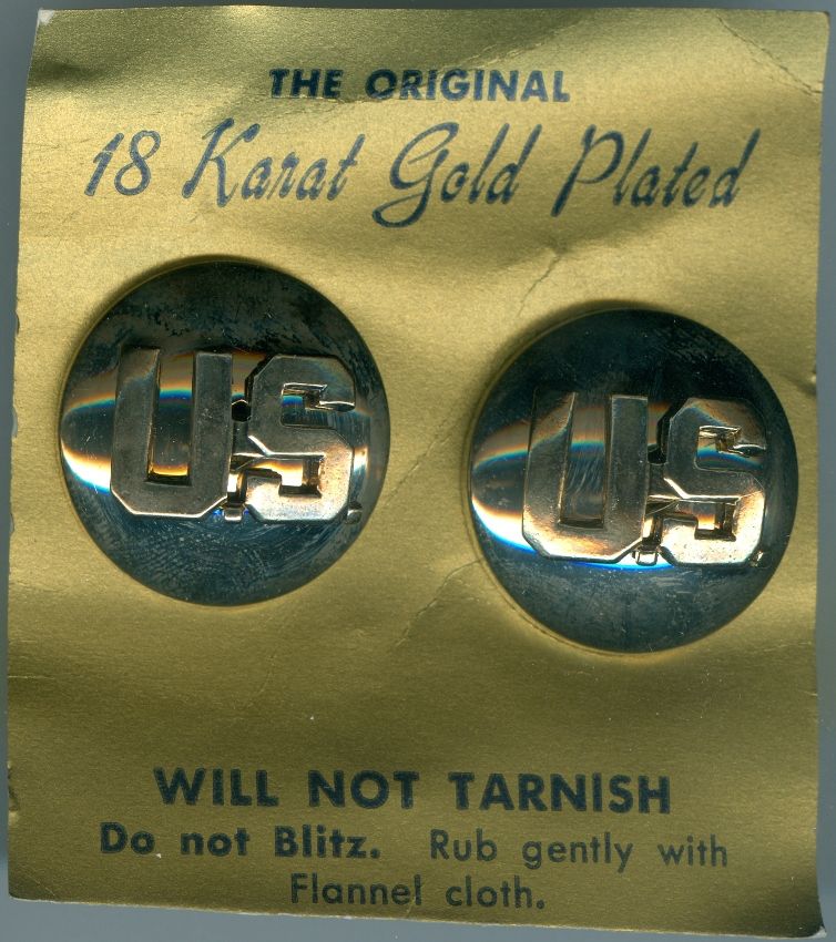 US Army Insignia-2 piece-Bubble-Silver Set (Ira Green)