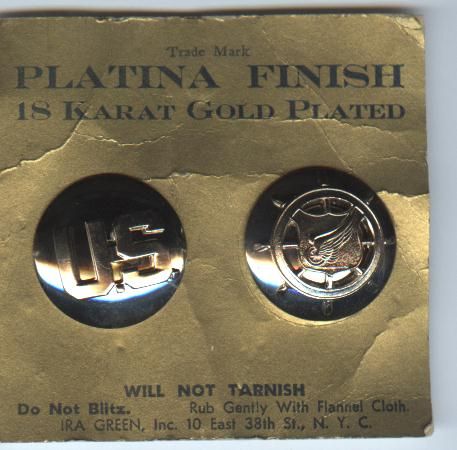 US Army Transportation Corps-2 piece-Bubble-Silver Set (Ira Green)