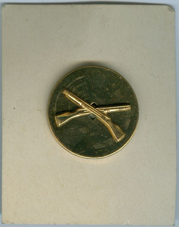 US Army Infantry-2 piece-Flat-Gold-Screw (N.S. Meyer)