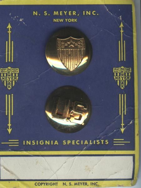US Army Adjutant General Corps -2 piece-Bubble-Gold Set (N.S. Meyer)