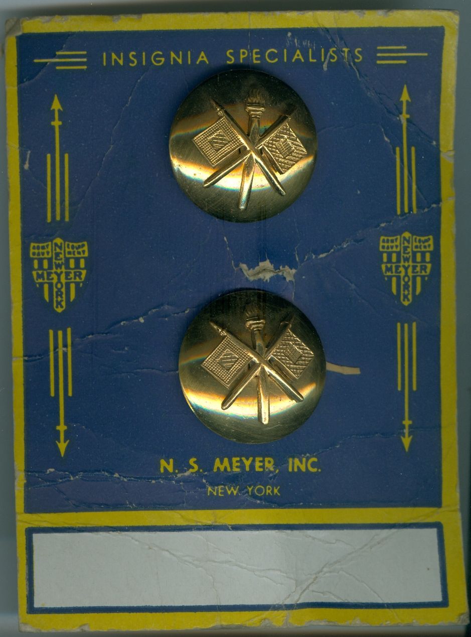US Army Signal Corps-2 piece-Bubble-Gold Set (N.S. Meyer)