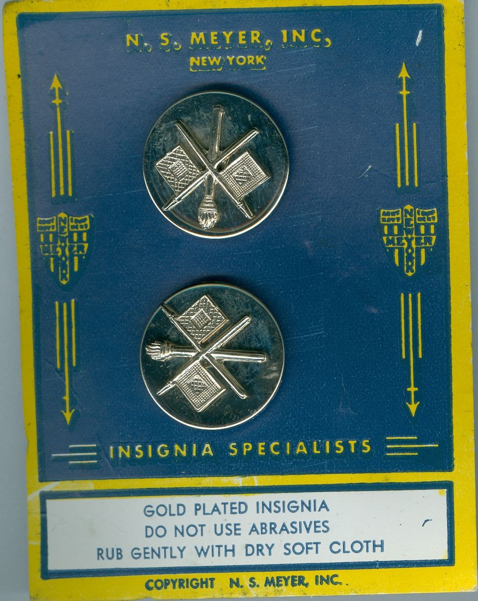 US Army Signal Corps-2 piece-Flat-Silver Set (N.S. Meyer)