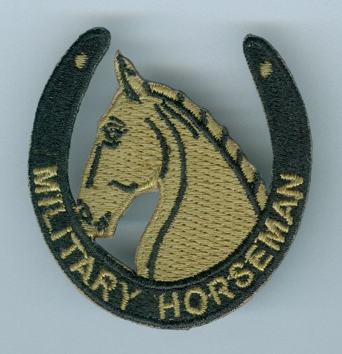US Army Military Horseman Breast Badge Patch