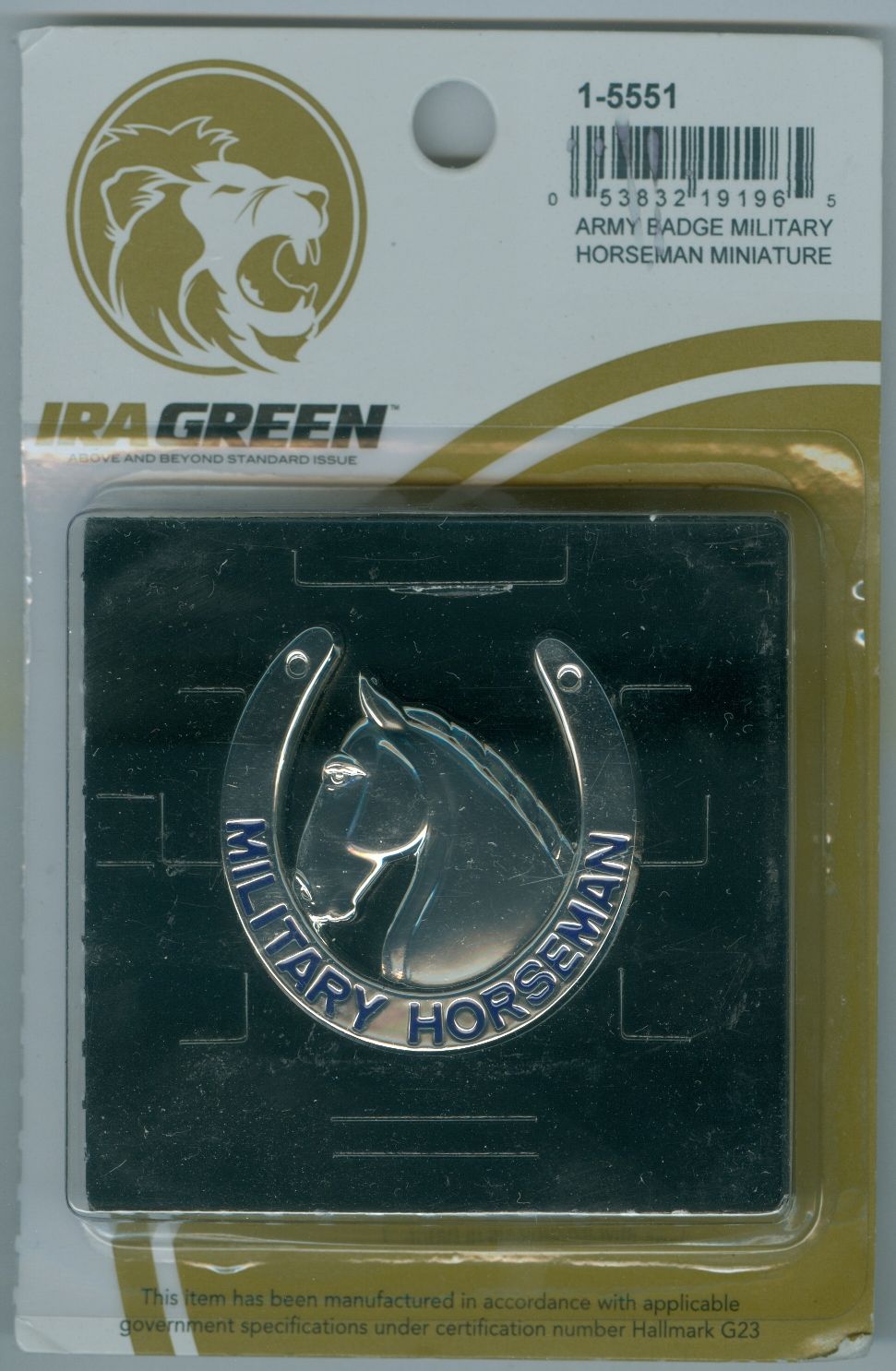 US Army Military Horseman Breast Badge