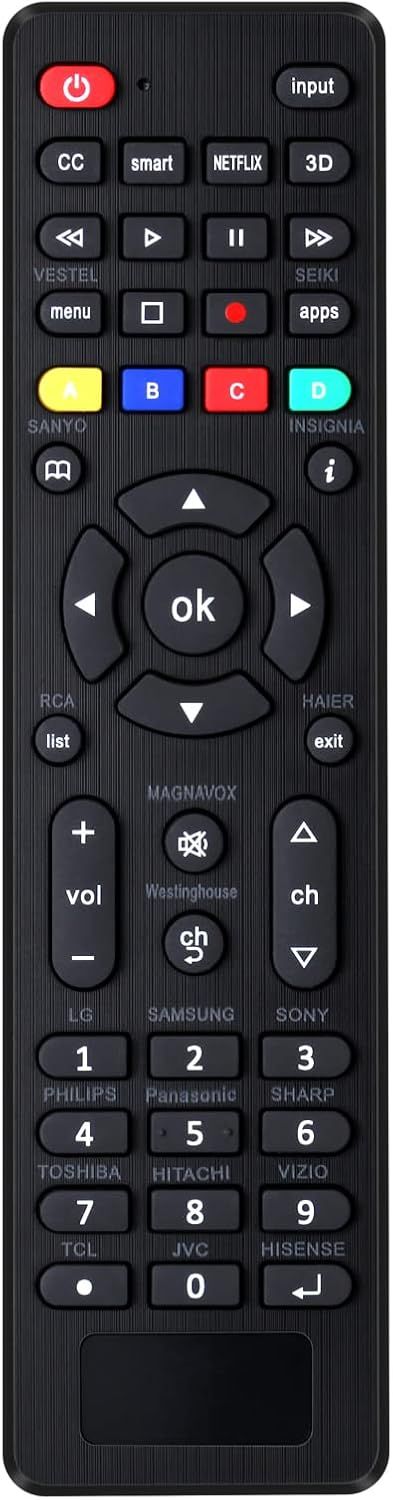 Universal Replacement Remote Control for Many Brands