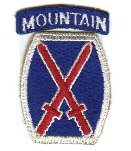 10th Infantry Division (Mountain) w/Tab-CE