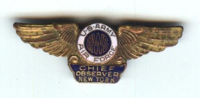 Army Air Corp AWS Chief Observer