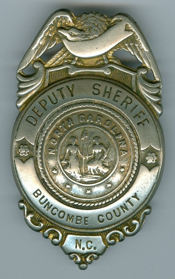 Buncombe County Sheriff&#39;s Badge, 1930&#39;s, (Obsolete)