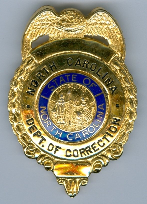 North Carolina Department of Corrections Hat badge, SB