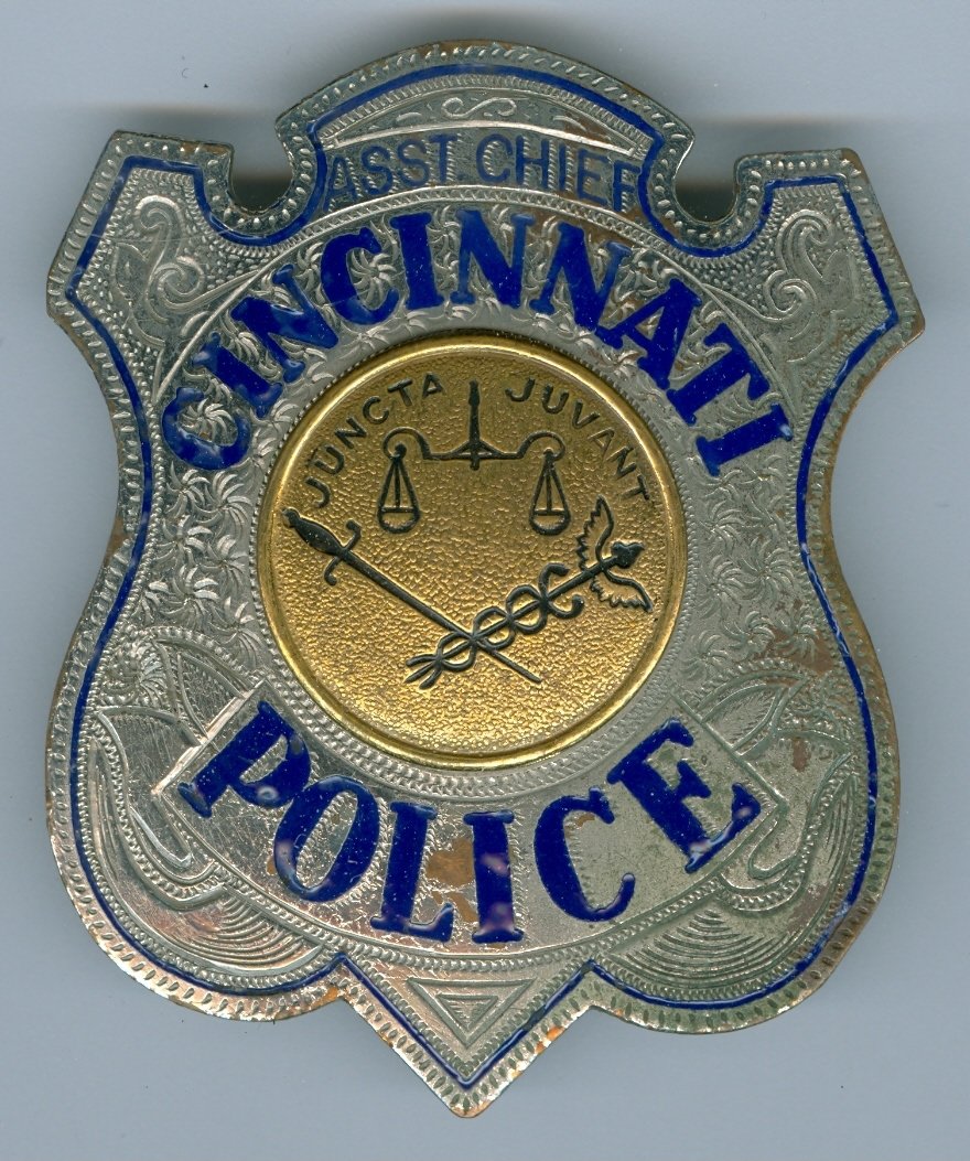 Cincinnati, OH Assistant Police Chief badge, PB, 1940&#39;s (Obsolete)