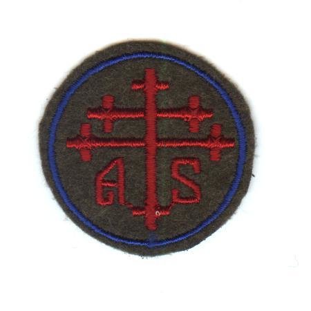 A.E.F. Advanced Section Services of Supply-WW1-Felt