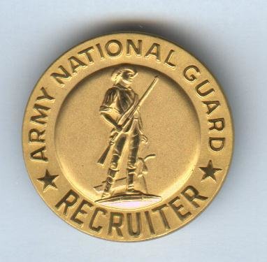 US Army National Guard Recruiter Breast Badge