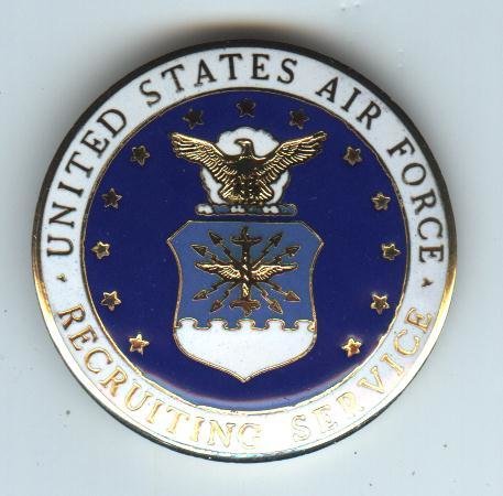 US Air Force Recruiting Service Breast Badge
