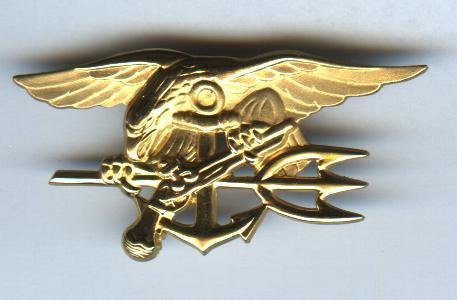 US Navy SEAL Trident Breast Badge-Gold