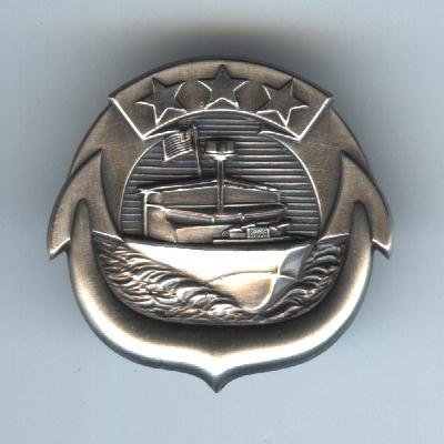 US Navy Small Craft Breast Badge-Silver