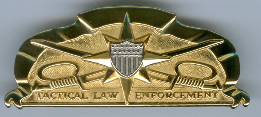 US Coast Guard Tactical Law Enforcement Breast Badge-Gold