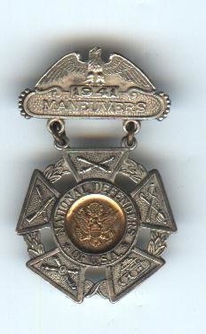 1941 US Military Maneuvers Badge-Sterling