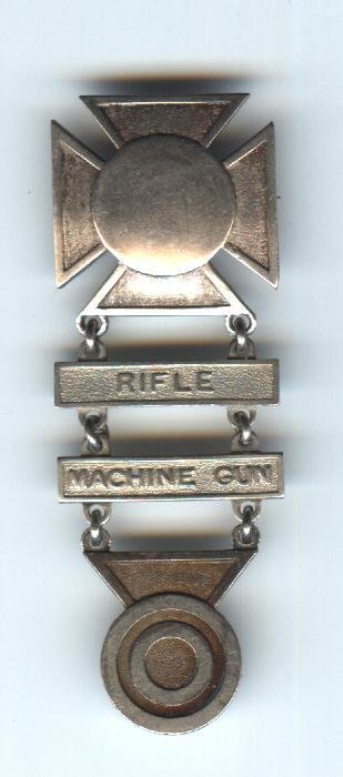 US Army Expert Badge w/Expert Bulleye-Sterling