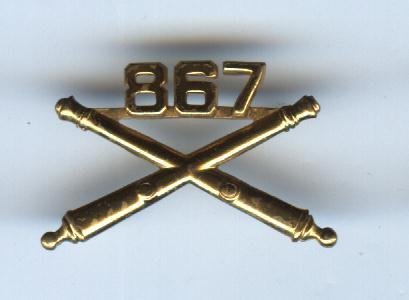 US Army 867th Artillery-Gold