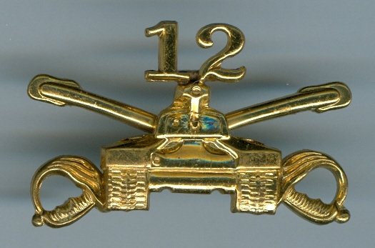 US Army 12th Armored Cavalry-Gold