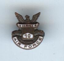 Air Force 10 Year Pin