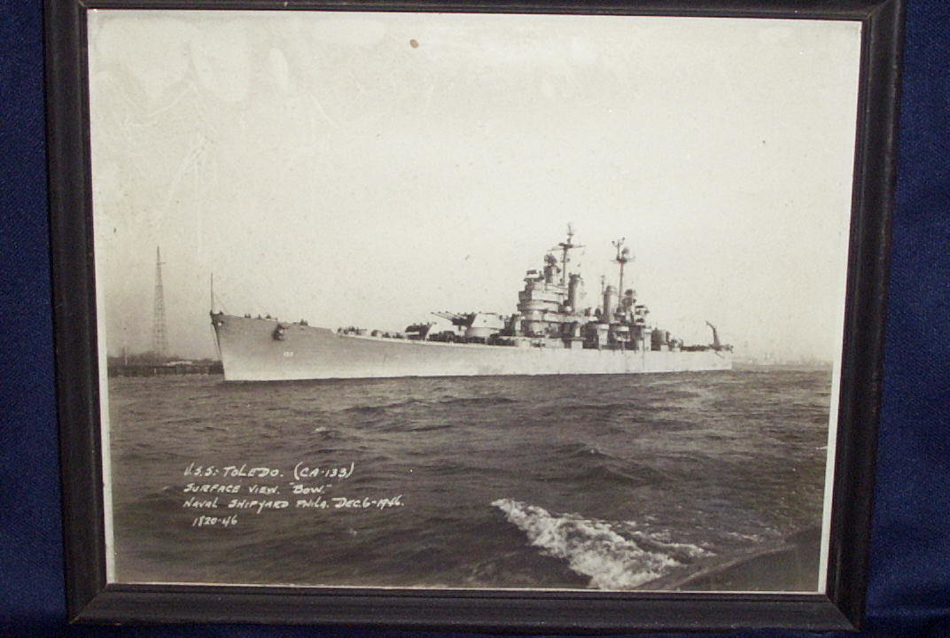 U.S.S. Toledo Framed Picture