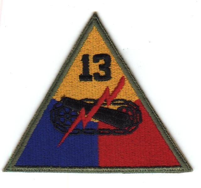 13th Armored Division-CE