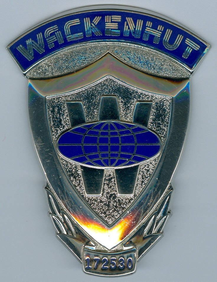 Wackenhut Security Badge, PB