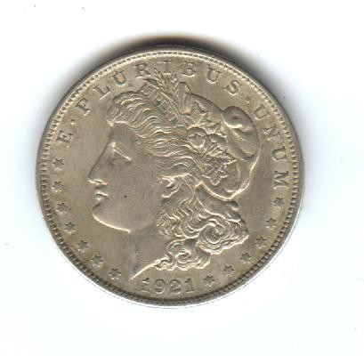 US Morgan Dollar, 1921, VG