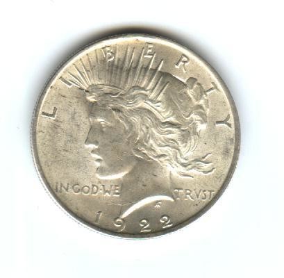 US Peace Dollar, 1922, G