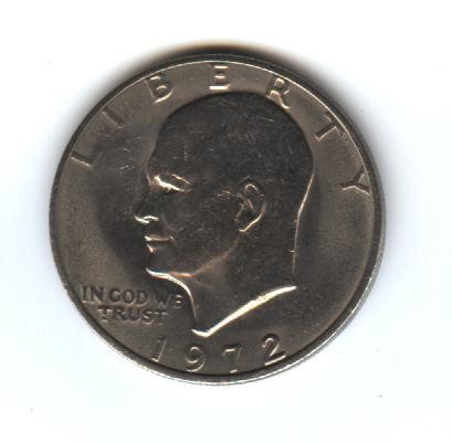 US Eisenhower Dollar, 1972, VG