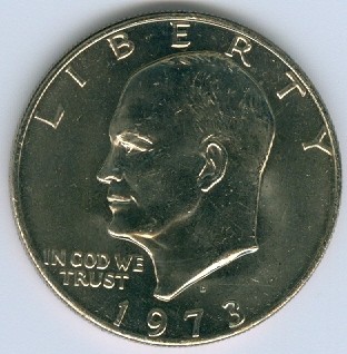 US Eisenhower Dollar, 1973-D, BU