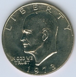US Eisenhower Dollar, 1973, BU