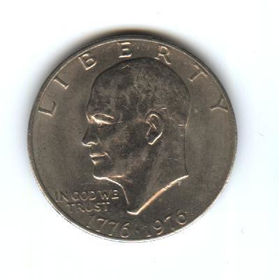 US Eisenhower Dollar, 1976, VG
