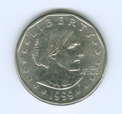 US Susan B Anthony Dollar, 1999-P, VG