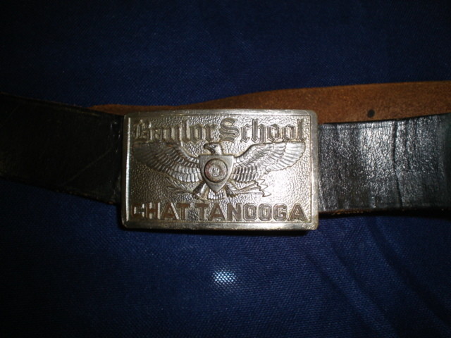 Baylor Military School Belt &amp; Buckle