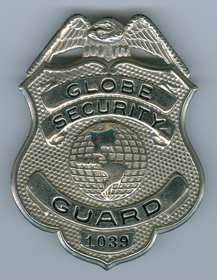 Globe Security Badge #1039, Silver, PB