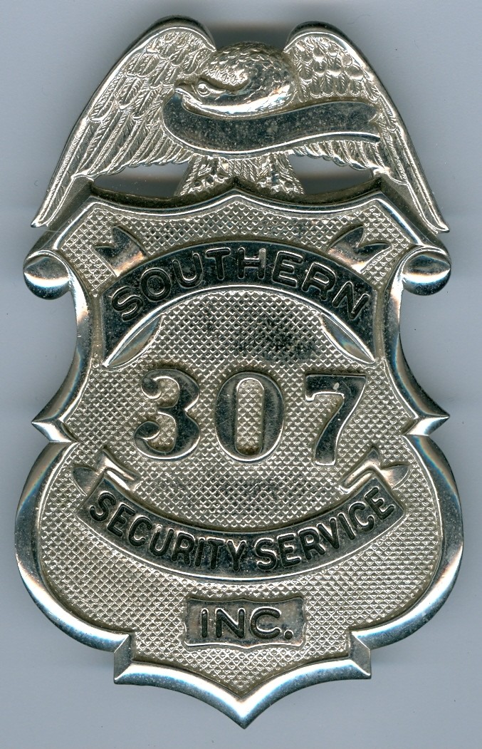 Southern Security Badge #307, PB