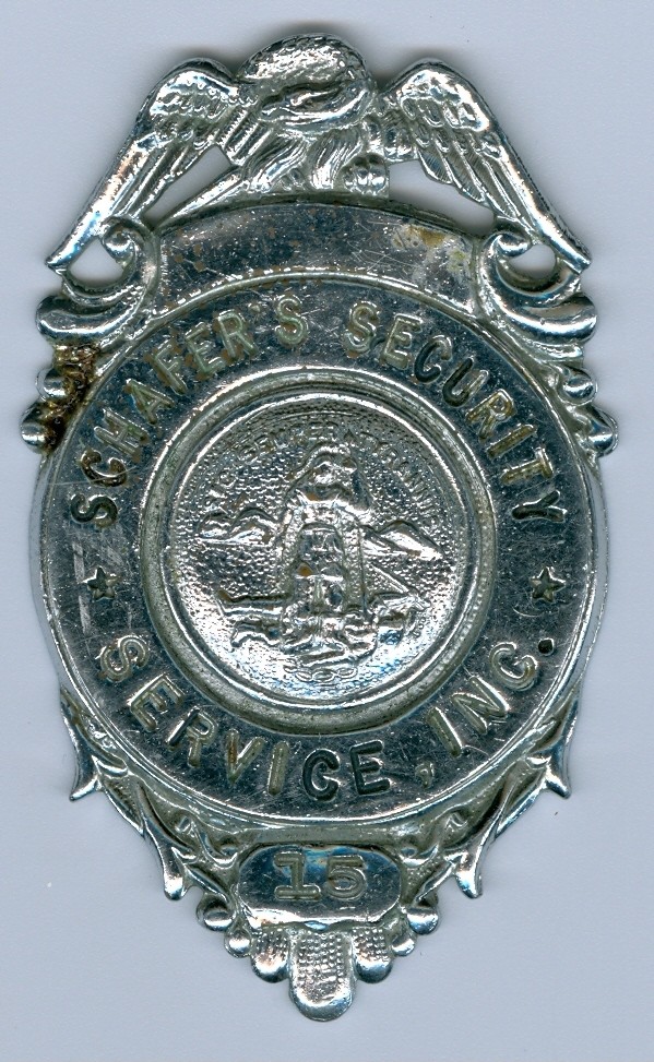 Schafer&#39;s Security Badge #15, Broke Pin