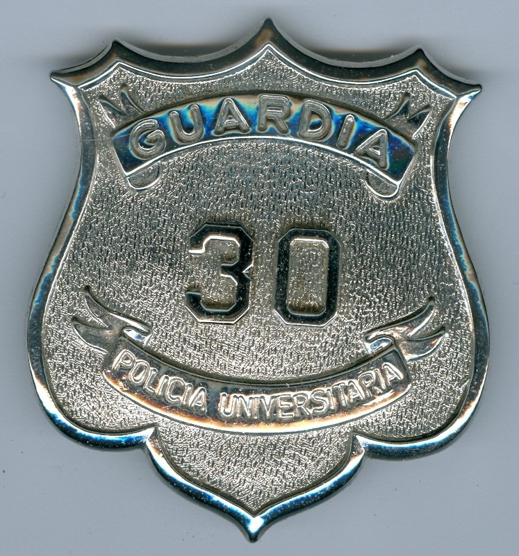 Guardia Policia Universitaria Badge #30, PB