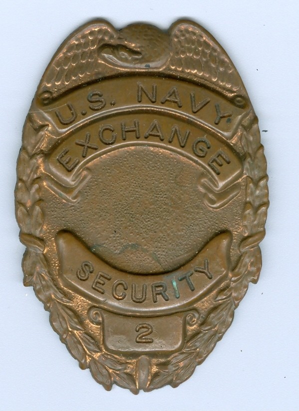 US Navy Exchange Security Badge #2