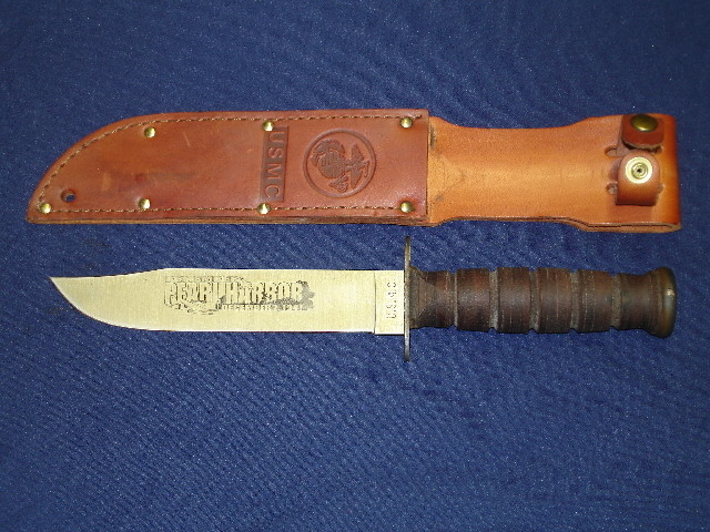USMC Combat Knife W/Sheath, Kabar