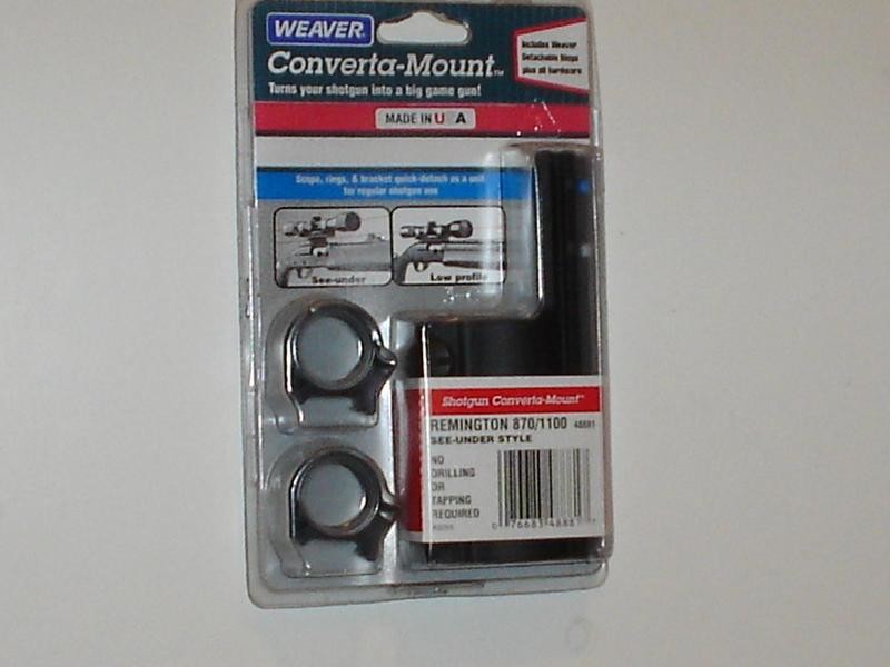 Scope Mount-Remington 870 Shotgun-Weaver