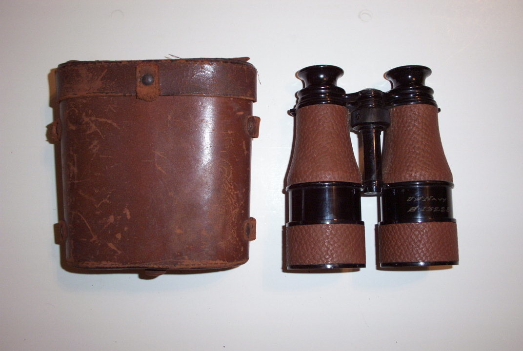 US Navy Binoculars W/Case