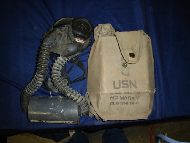 USN Mark V Gas Mask W/Case